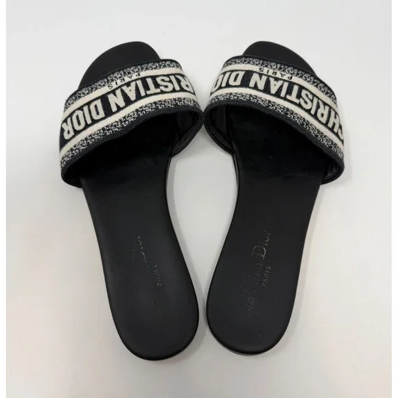 Christian Dior Dway Sandal Slides Size 8.5 US 38.5 EU - Picture 3 of 6